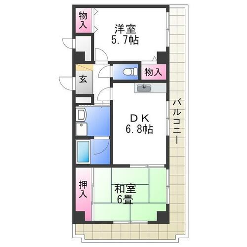 同じ建物の物件間取り写真 - ID:227081500032