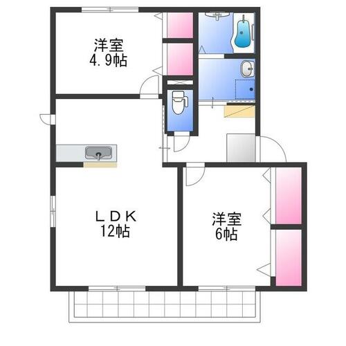 同じ建物の物件間取り写真 - ID:227081500288