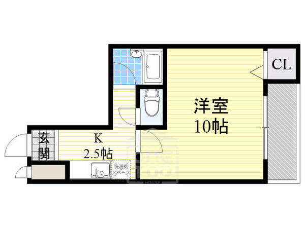 アーバン千林Ａ棟｜大阪府大阪市旭区大宮２丁目(賃貸マンション1K・4階・24.80㎡)の写真 その2