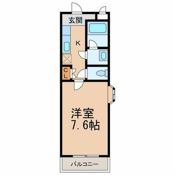 和歌山県和歌山市有家(賃貸アパート1K・2階・23.65㎡)の写真 その2