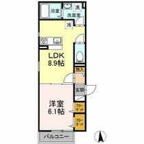 神奈川県海老名市中野２丁目（賃貸アパート1LDK・2階・37.06㎡） その2