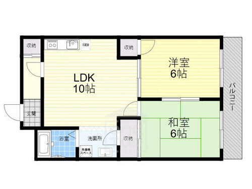 大阪府摂津市千里丘東３丁目（マンション）の賃貸物件の間取り