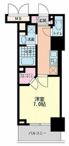 大阪府大阪市西区靱本町２丁目（マンション）の賃貸物件の間取り