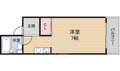 大阪府茨木市丑寅２丁目（マンション）の賃貸物件の間取り