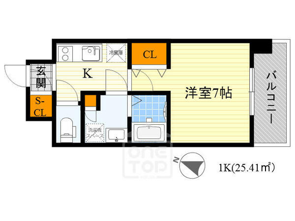 レジュールアッシュ京橋ファーストステージ｜大阪府大阪市都島区東野田町１丁目(賃貸マンション1K・12階・25.41㎡)の写真 その2