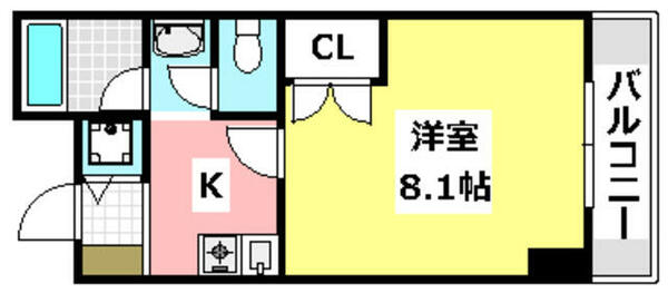 グリーンハイツ豊川Ⅱ｜大阪府茨木市豊川５丁目(賃貸マンション1K・4階・24.80㎡)の写真 その2