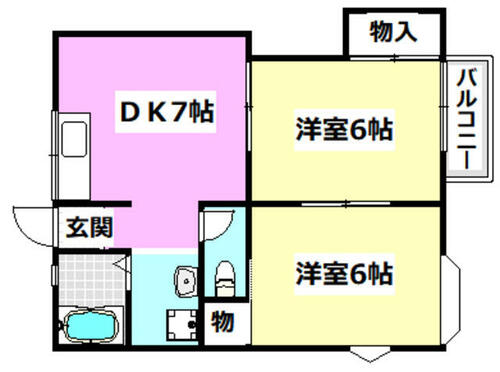 吉川ハイツの間取り