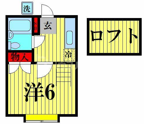 クレストホームズ舞浜 205｜千葉県浦安市富士見４丁目(賃貸アパート1K・2階・18.00㎡)の写真 その2