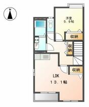 フォレストアオヤマ２  ｜ 愛知県瀬戸市東寺山町（賃貸アパート1LDK・2階・53.82㎡） その2