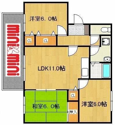 同じ建物の物件間取り写真 - ID:240027659745