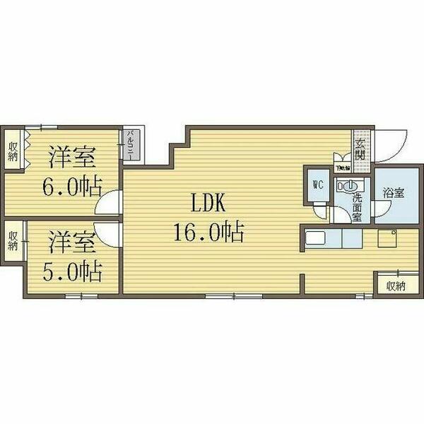 インシティ１００ 302｜千葉県千葉市中央区新宿２丁目(賃貸マンション2LDK・3階・67.70㎡)の写真 その2