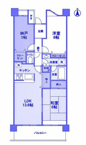 同じ建物の物件間取り写真 - ID:214055978846