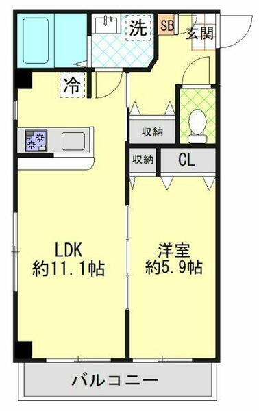 エステ浅草壱番館｜東京都台東区今戸２丁目(賃貸マンション1LDK・1階・40.67㎡)の写真 その2