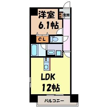 グレインヒルズ｜愛知県名古屋市千種区神田町(賃貸マンション1LDK・7階・44.00㎡)の写真 その2