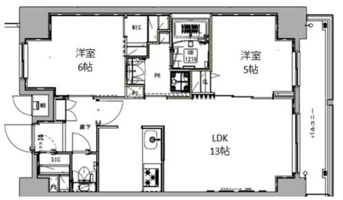 同じ建物の物件間取り写真 - ID:213102296541