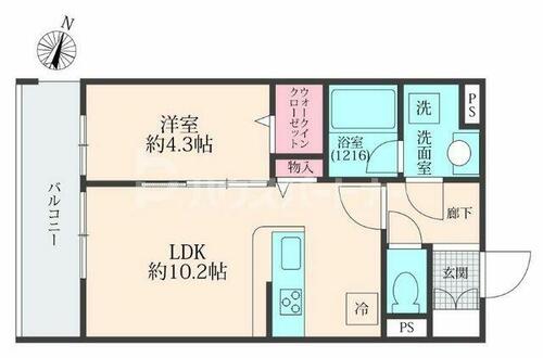 同じ建物の物件間取り写真 - ID:213097874453