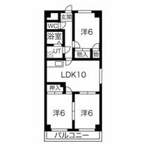 Ａｎｎｅｘ　Ｐａｉｒ 301 ｜ 愛知県岡崎市上地町（賃貸マンション3LDK・3階・58.02㎡） その2