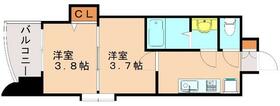 福岡県福岡市博多区堅粕２丁目（賃貸マンション2K・5階・24.76㎡） その2