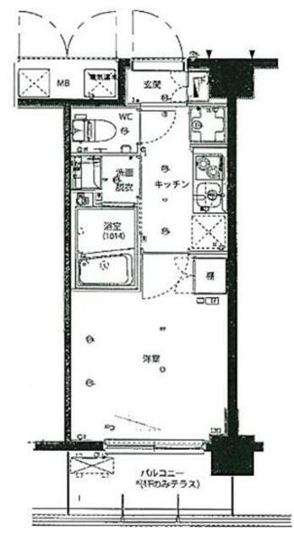 ハーモニーレジデンス武蔵小杉｜神奈川県川崎市中原区中丸子(賃貸マンション1K・1階・20.44㎡)の写真 その2