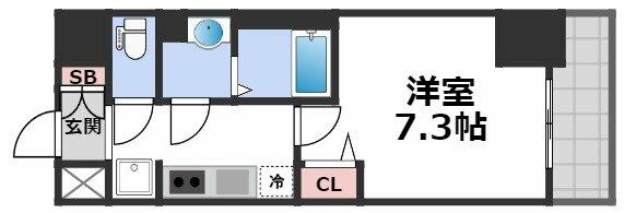 プリムール新深江｜大阪府大阪市東成区大今里南５丁目(賃貸マンション1K・7階・24.65㎡)の写真 その2