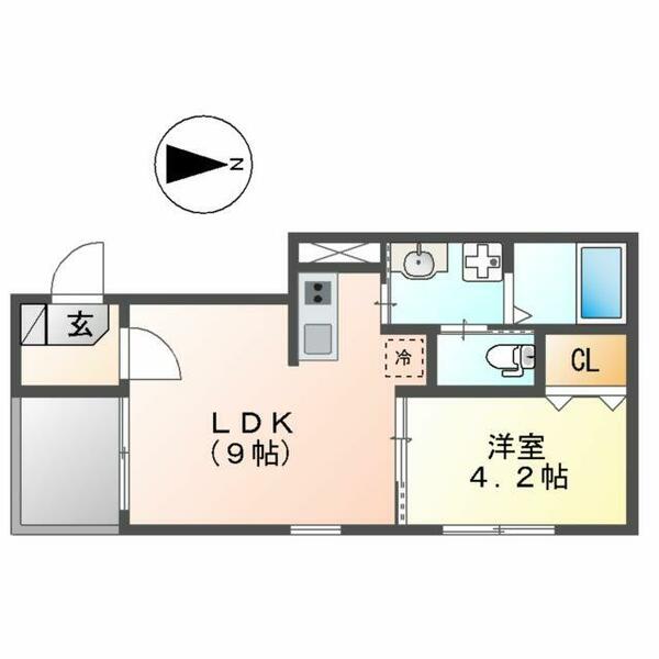 仮称）ハーモニーテラス日比津町二丁目Ｂ 102｜愛知県名古屋市中村区日比津町２丁目(賃貸アパート1LDK・1階・30.92㎡)の写真 その2