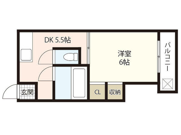 ＳＳビル｜広島県広島市西区観音本町１丁目(賃貸マンション1DK・2階・22.68㎡)の写真 その2