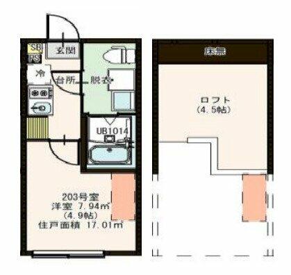 同じ建物の物件間取り写真 - ID:213103760902