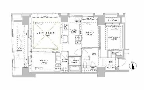 同じ建物の物件間取り写真 - ID:213099428487