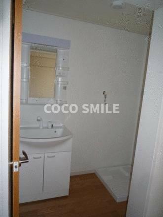 洗面所：明るい洗面所です 【COCO SMILE　ココスマイル】