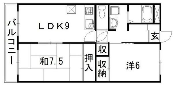 静岡県浜松市中央区和合町(賃貸マンション2LDK・4階・56.41㎡)の写真 その2
