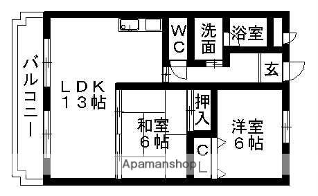 同じ建物の物件間取り写真 - ID:223032410434