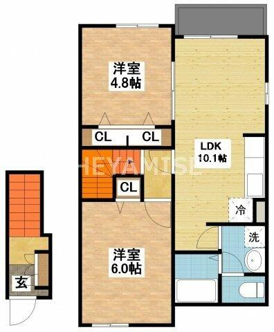 同じ建物の物件間取り写真 - ID:242001509174