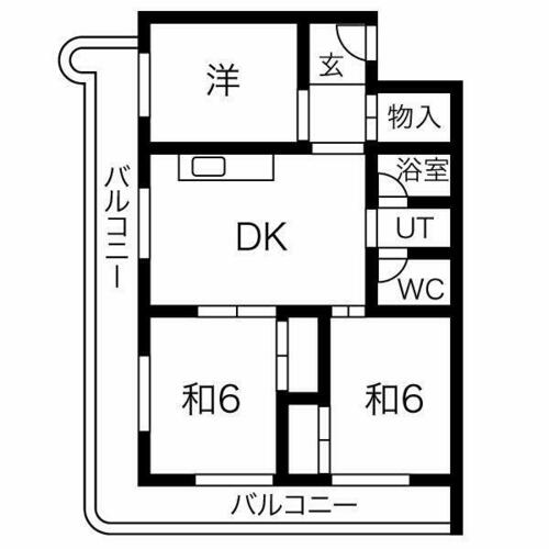 青柳ハイツ302の間取り