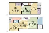 京都市下京区西新屋敷上之町 2階建 築47年のイメージ