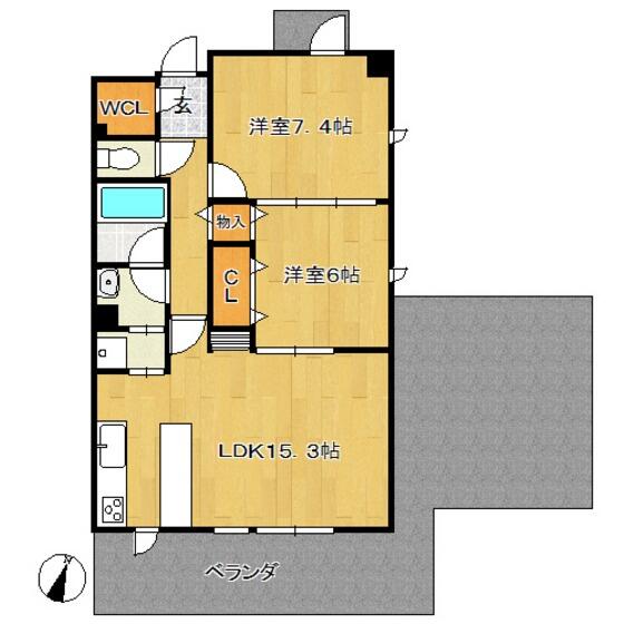 ５３３　ＨＯＬＬＹ　ＨＩＬＬＳ　ＲＥＳＩＤＥＮＣＥ　２｜愛知県大府市柊山町８丁目(賃貸マンション2LDK・4階・65.93㎡)の写真 その2