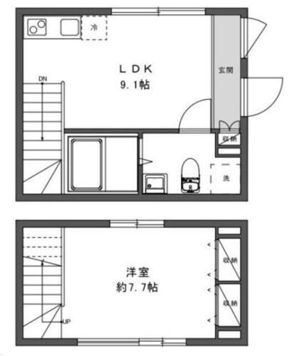 同じ建物の物件間取り写真 - ID:213102380469