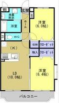 ユーミーハイセレクション 201 ｜ 茨城県筑西市市野辺（賃貸マンション2LDK・2階・53.67㎡） その2