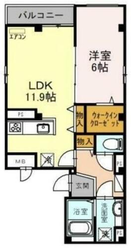 同じ建物の物件間取り写真 - ID:211046833910