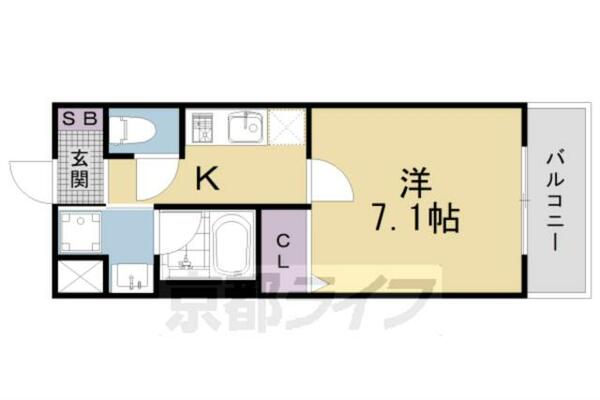 ベラジオ雅び京都円町Ⅱ 203｜京都府京都市中京区西ノ京伯楽町(賃貸マンション1K・2階・24.64㎡)の写真 その2