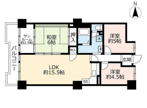 ＵＲアーバニア千代田 0001510｜愛知県名古屋市中区千代田５丁目(賃貸マンション3LDK・15階・74.74㎡)の写真 その2