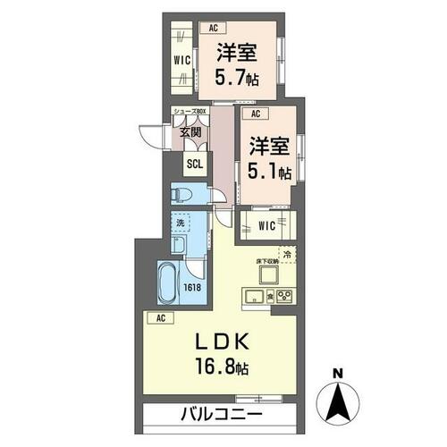 同じ建物の物件間取り写真 - ID:213102507633