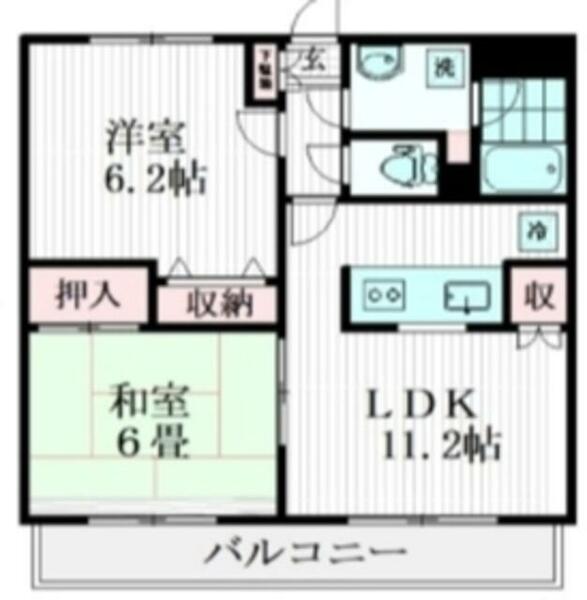 メゾン・デュ・モンテ｜埼玉県さいたま市浦和区常盤３丁目(賃貸マンション2LDK・5階・53.72㎡)の写真 その2