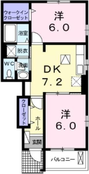 サンライト｜千葉県習志野市藤崎５丁目(賃貸アパート2DK・1階・46.83㎡)の写真 その2