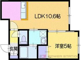 ピースハーモニー江別４－６  ｜ 北海道江別市四条６丁目（賃貸マンション1LDK・3階・34.21㎡） その2