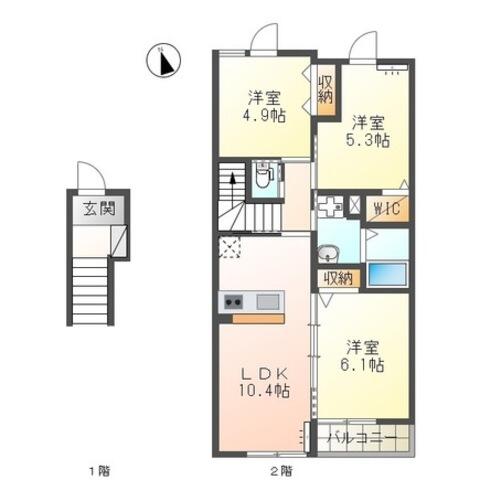 同じ建物の物件間取り写真 - ID:244003950565