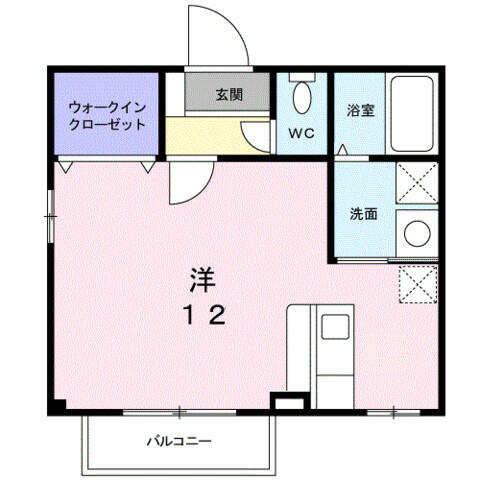 アルモニー 206｜大分県大分市大字古国府(賃貸アパート1R・2階・31.00㎡)の写真 その2