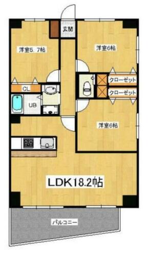 同じ建物の物件間取り写真 - ID:213102412595