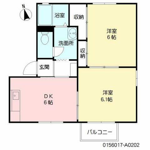 ネオベルデ森町２ 202｜大分県大分市森町西２丁目(賃貸アパート2DK・2階・40.23㎡)の写真 その2