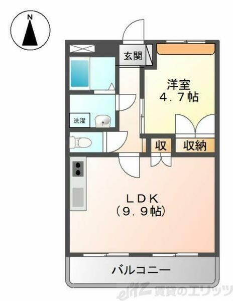 グランドール・ヴィラ｜大阪府吹田市原町３丁目(賃貸マンション1LDK・1階・41.01㎡)の写真 その2