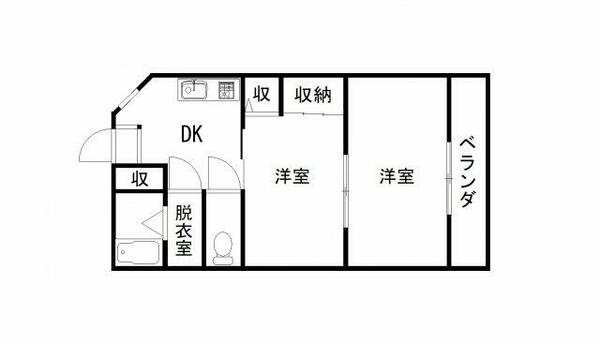 アーバンコート沖洲 405｜徳島県徳島市南沖洲５丁目(賃貸マンション2K・1階・40.20㎡)の写真 その2